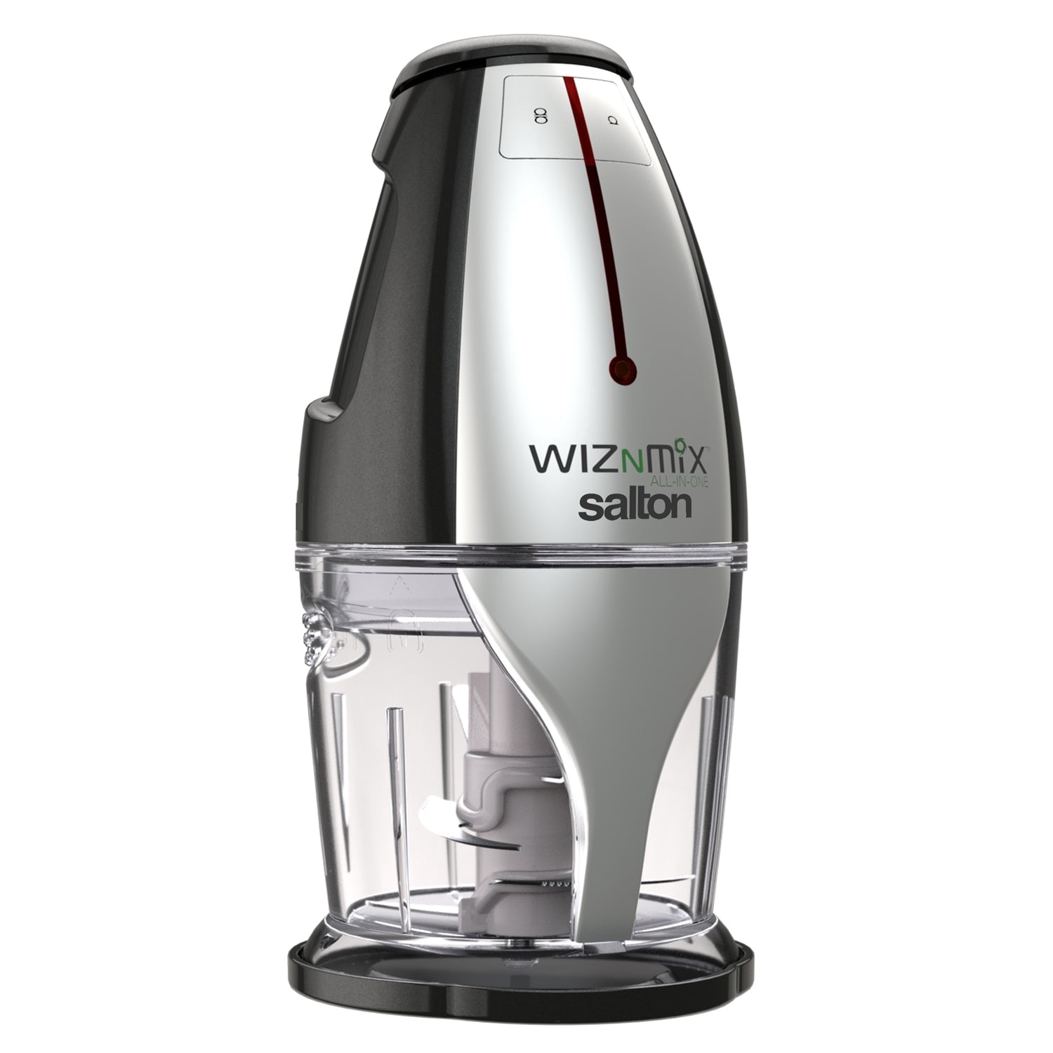 Salton WizNMix All-in-One Food Processor, Chopper & Blender, FP2102BK