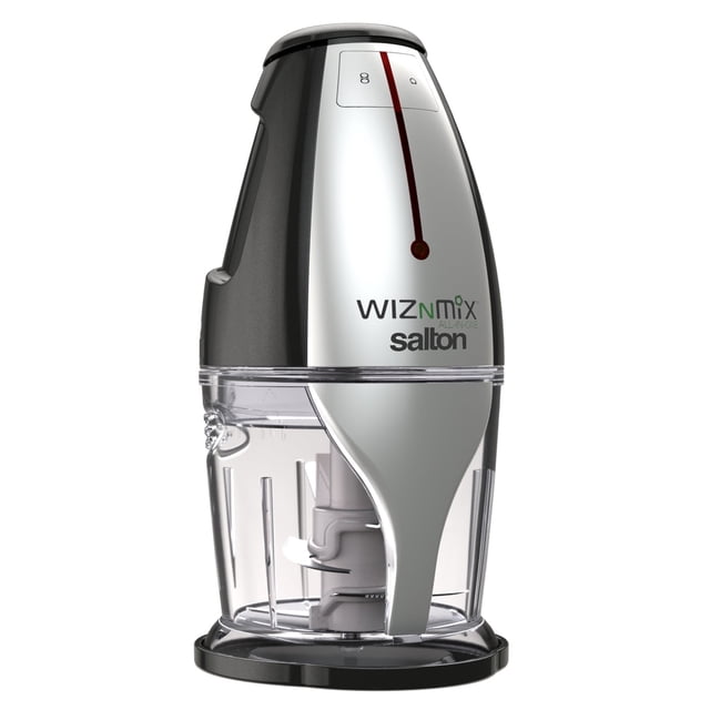 Salton WizNMix All-in-One Food Processor, Chopper & Blender, FP2102BK