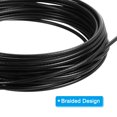 thumbnail image 3 of Unique Bargains 32.8 Feet Picture Hanging Wire, Coated Cable 304 Stainless Steel Rope Black 0.16' Dia., 3 of 6