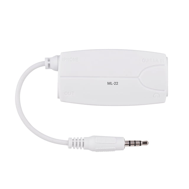 Labymos ML-22 Connecteur d'Interface Audio de Guitare Converter pour Guitare Électrique Basse à la Connexion de Tablette de Téléphone Portable Compatible avec / Tablette de Téléphone Intelligent Android avec Prise Audio 3,5 Mm