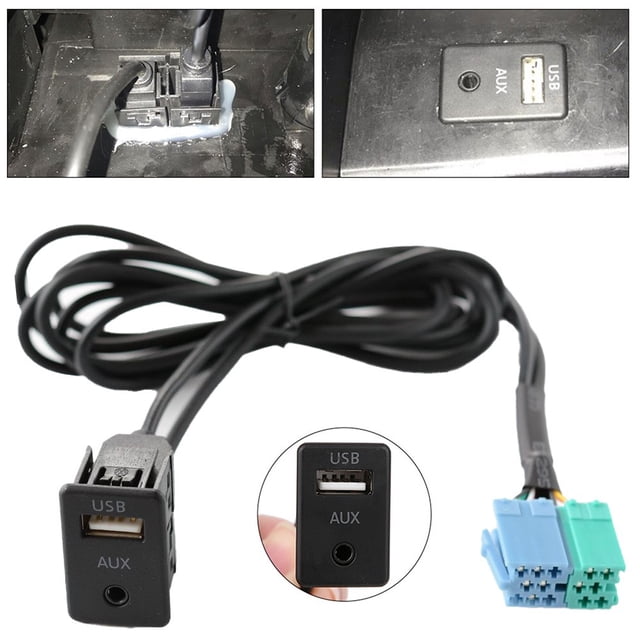 Radio Extension AUX USB Port Adapter Cable Wiring Assy for Hyundai Elantra