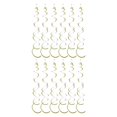 thumbnail image 2 of VONKY 6pcs/set Customized Spiral Pendant For DIY Decoration Safe Ingredients Exquisite Craft Birthday Star Spiral Pendant PVC Light Green 2Set, 2 of 5