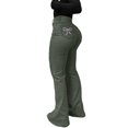 thumbnail image 3 of RKSTN Womens Jeans Bowknot Bell Bottom Flare Denim Pants Stretchy High Waisted Summer Pants with Pockets, 3 of 9