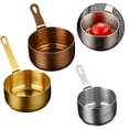 thumbnail image 3 of Bgsha Casserole Antiadhésive Petite Casserole Casserole de Cuisson Tasse à Sauce en Acier Inoxydable avec Poignée Plat à Trempette Restaurant Tasse à Sauce Steak Casserole Chauffe-Lait 100 ml, 3 of 7