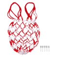 thumbnail image 4 of pitrice Sac de Ballon en Maille Sac de Transport Multifonctionnel pour Ballon de Basket Filet de Football Blanc Rouge, 4 of 9