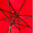thumbnail image 3 of Safavieh Outdoor Collection Parasol de marché à manivelle Zimmerman avec rabat, 3 of 6