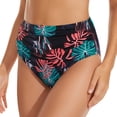 thumbnail image 2 of Women's High Waisted Bikini Bottom Full Coverage Bathing Suits Bottoms Tummy Control Swim Bottom Briefs, 2 of 8