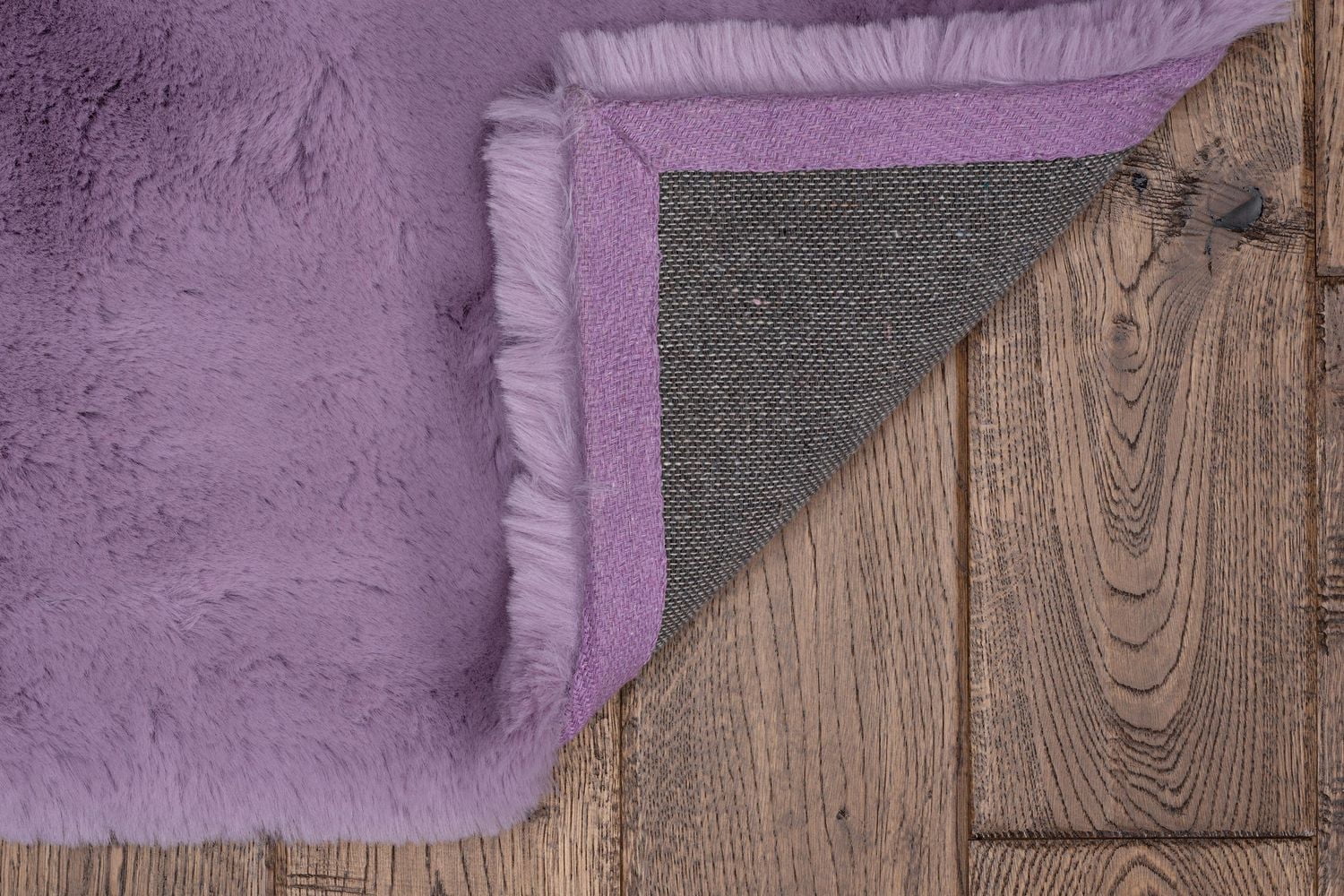 Maven Faux Rabbit Lavender 3 ft. x 5 ft. Accent Rug