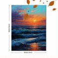 thumbnail image 3 of Qisvanset Sunset Seagull Ocean Canvas Print 12x16 Inch Bedroom Art, 3 of 8