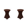 thumbnail image 2 of Wweixi Versatile Elastic Cocktail Table Set Fitting For Any Occasion Environmentally Friendly Polyester light brown 2Set, 2 of 6