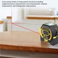 thumbnail image 4 of OUYAWEI 3-in-1 Digital Tape Measure,197Ft Battery Measurement Tool & 16Ft Measuring Tape ＆ Cross Marking,Digital Tape Measure with Historical Data Storage Function,Yellow, 4 of 8