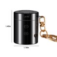 thumbnail image 3 of Briquet Électronique Rechargeable / Briquet Portable USB Plasma Coupe-Vent Sans Flamme / Puce Intelligente / Mini Design Compact / Éclairage LED / pour Camping BBQ Randonnée / 1 Pce / 3x3x3,8 cm, 3 of 8