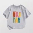 thumbnail image 4 of WRKEKC T-Shirts pour Garçons 1-12 Ans Imprimé Fryay Manches Courtes Col Rond Tenue Décontractée pour Enfants Tissu Doux Coupe Confortable Tenue Quotidienne Tenue d'Été, 4 of 4