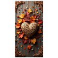 thumbnail image 1 of Autumn Heart Wooden Texture Background Fall Leaves Decorative Backdrop Banner Thanksgiving Photo Props Party Supplies Wedding Decorations, 1 of 4