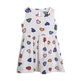 thumbnail image 3 of Robes de Printemps pour Tout-Petites Filles, Robe Évasée à Étages en Ligne A pour Fille, Robe Sans Manches à Fleurs, Robe de Princesse pour Filles, Tout-Petite, 3 of 3