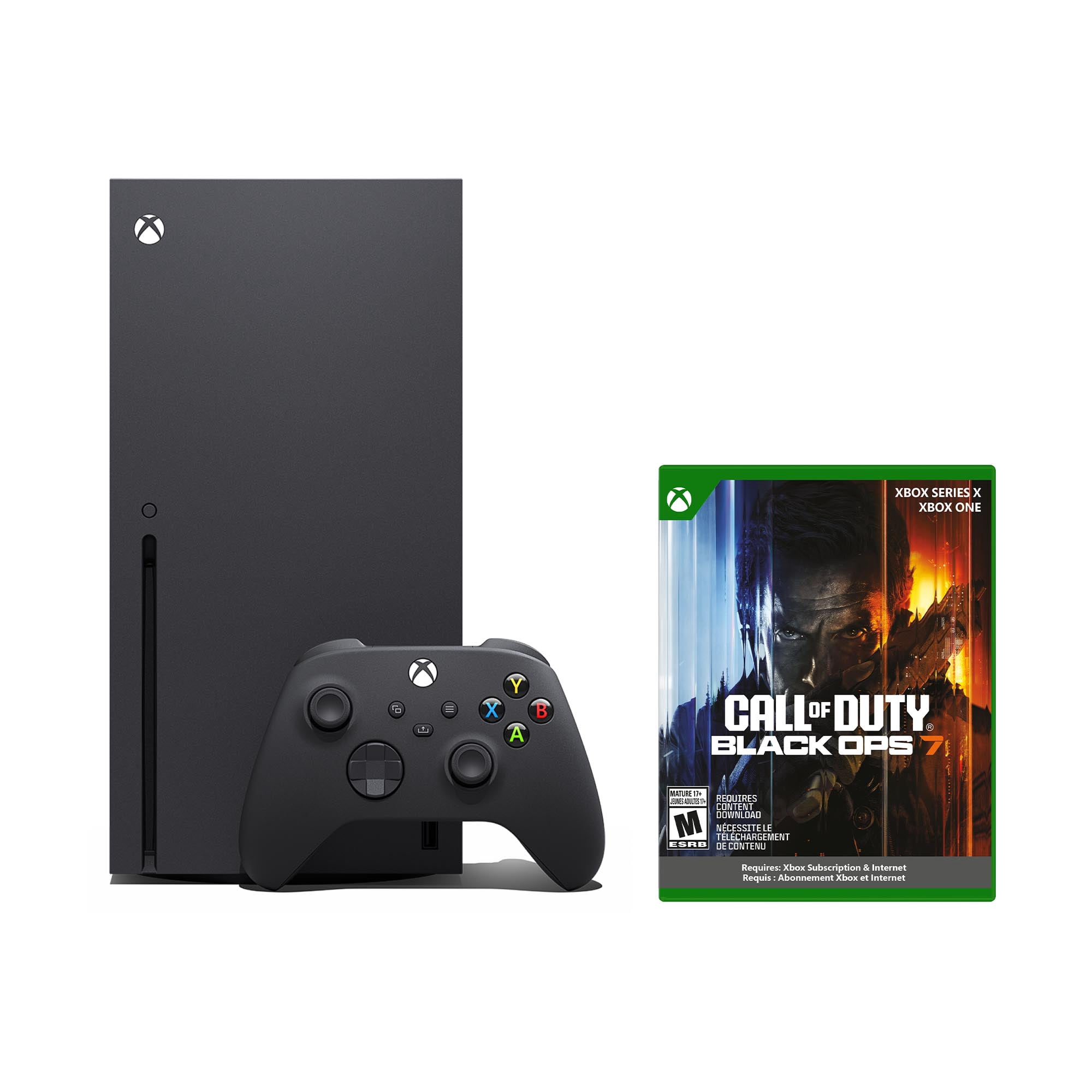 Xbox Series X - Gaming Console - 1TB SSD PLUS Call of Duty®: Black Ops 7 - Cross-Gen Bundle - Xbox Series X and Xbox One, Bundle