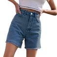 thumbnail image 1 of JMYHOAM Jeans Short en Jean pour Femmes Shorts Décontractés Mo Taille Haute, 1 of 6
