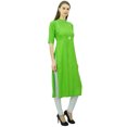 thumbnail image 3 of Phagun Kurti à Col Mandarin pour Femmes Tunique Ethnique Indienne Haut Kurta en Rayonne pour Dames, 3 of 7