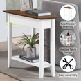 thumbnail image 2 of Convenience Concepts American Heritage Table d'Appoint à Coin, Fini Bois Blanc, 2 of 9