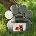 thumbnail image 4 of Pierre Commémorative pour Animal de Compagnie avec Photo Personnalisable, Fente Personnalisée pour Cadre de Chien pour Jardins et Cours, 4 of 8