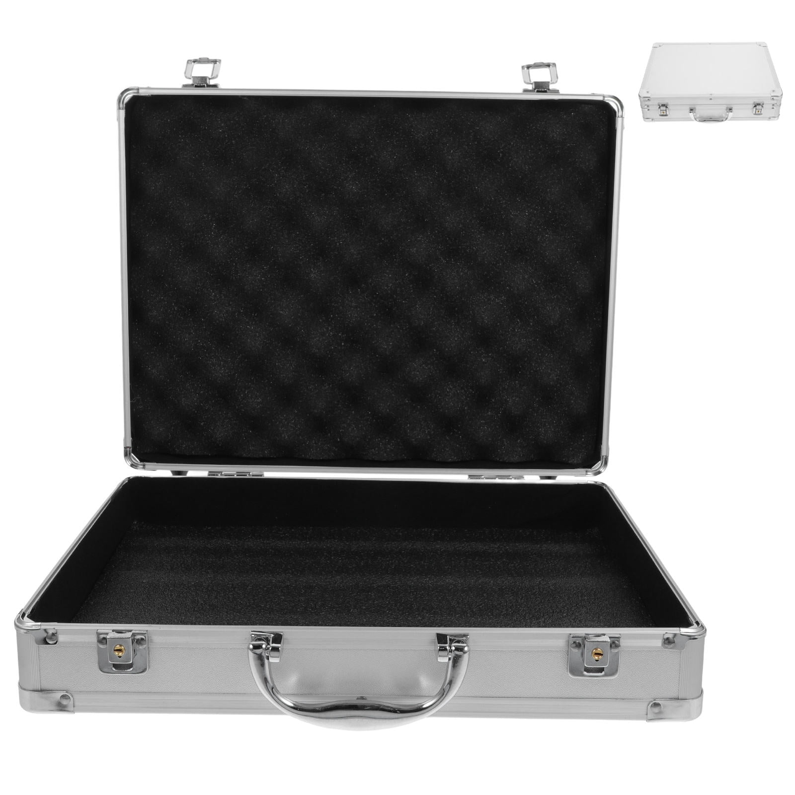 WRISTBIQUE Portable Tool Box Shockproof Aluminium Alloy Silver Tool Storage 1Set