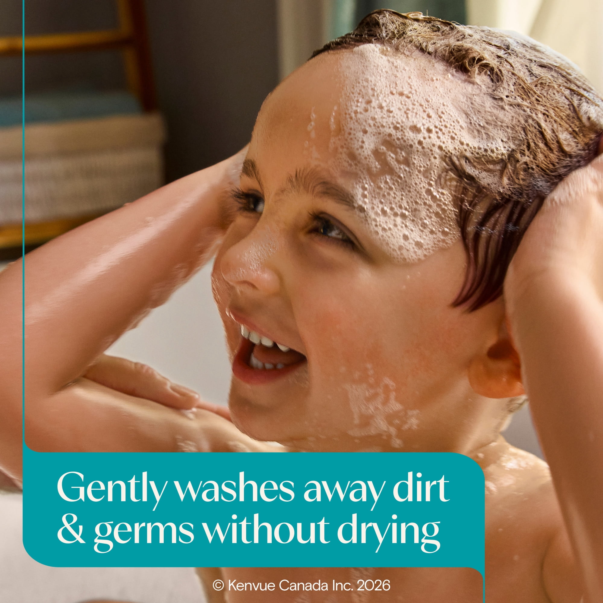 Aveeno Kids Sensitive Skin Face & Body Wash, Formulated with Nourishing Oat Extract to Wash Away Dirt and Germs Without Drying, Kids Body Wash is Tear-Free, Hypoallergenic, Sulfate- & Dye-Free, 532mL
