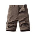thumbnail image 1 of Styesk Mens Shorts Men's Pockets Cargo Pants Casual Button Classic Summer Short With Multi Pockets, 1 of 5