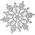 thumbnail image 3 of Vickerman M101407 4 in. Silver Glitter Snowflake 24-Pvc Box, 3 of 3