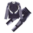 thumbnail image 3 of Men‘s Compression Base Layer 2PCS Clothes Set Athletic Fitness Quickly Dry Long Sleeve Tights T-Shirt Leggings, 3 of 8