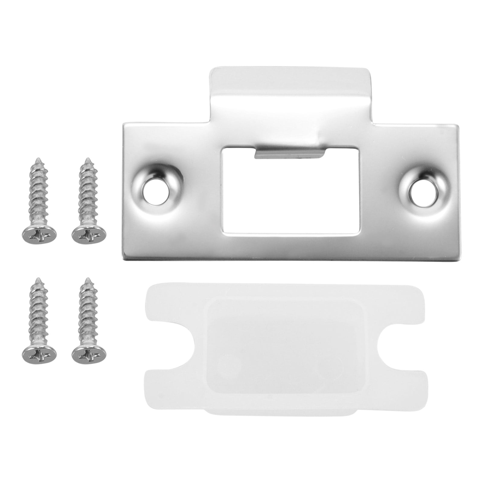 Miangastore Door Strike Plate Stainless Steel 1Set 2.8X1.6X0.08In
