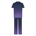 thumbnail image 2 of UPPADA Ensembles de Sarraus pour Femmes en Liquidation Liquidation, Ensemble de Sarraus Extensibles Colorés à Col en V Style Jogger pour Femmes, Uniforme d'Infirmière, Hauts de Sarrau à Manches Courtes et Pantalon Long à Jambe Grand, Ensemble de Tenue avec Poches, Ensemble de Sarraus pour Femmes, 2 of 4