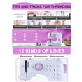 thumbnail image 3 of Mini Sewing Machine for Home Use Portable Sewing Machine with 42Pcs Accessories 7.2W Power Control Foot Pedal 110 240V Universal Voltage Smart Sewing Tool, 3 of 8