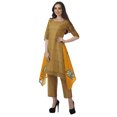 thumbnail image 3 of Moomaya Women's Plus Size Printed Asymmetric Kurti Pant Set, Cotton Chanderi, 1 Count, 3 of 6