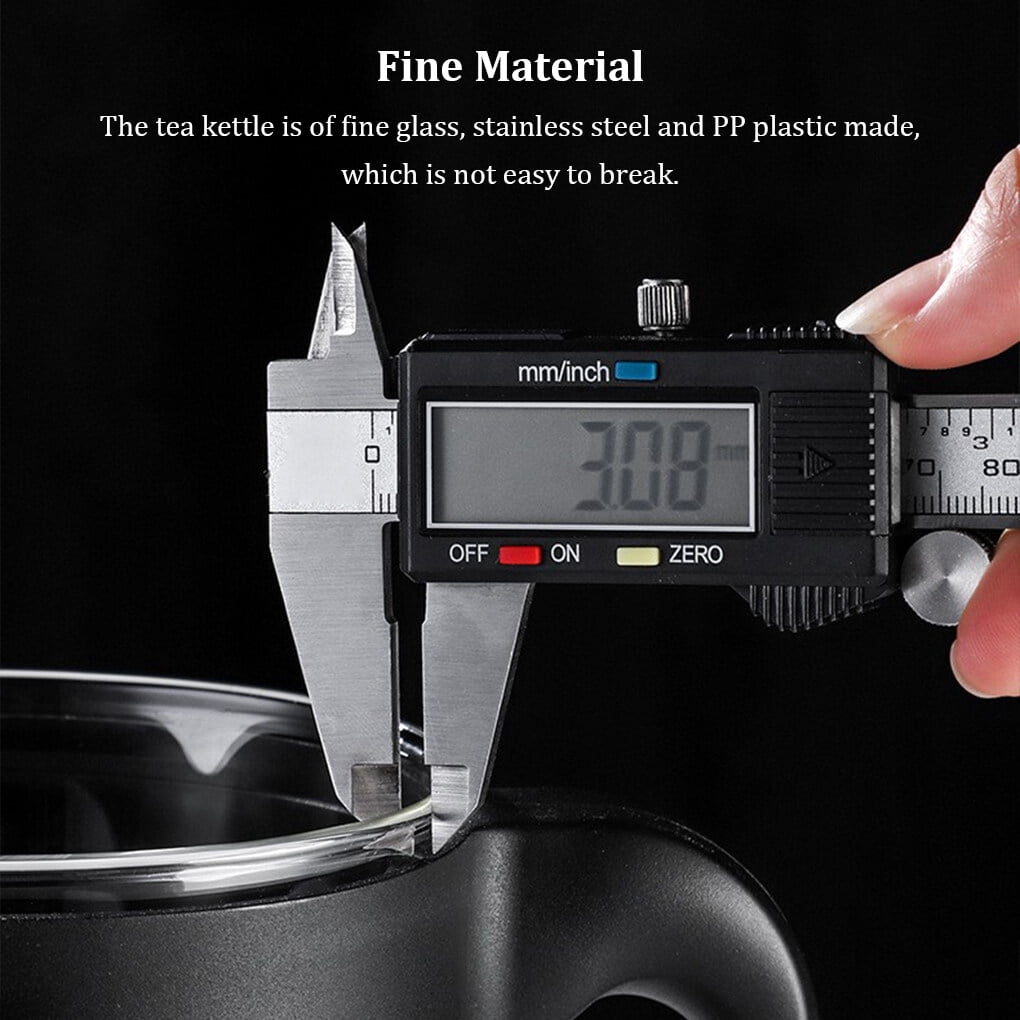 Infuseur à Thé Résistant à la Chaleur, Scellé, Réutilisable, Bouilloire de Cuisine pour la Maison, Lavable, Antidérapant, en Acier Inoxydable PP, Cafetière Domestique avec Poignée 1500 ml