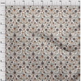 thumbnail image 4 of oneOone Cotton Flex Rust Brown Fabric Florals Craft Projects Decor Fabric Printed By The Yard 40 Inch Wide, 4 of 4