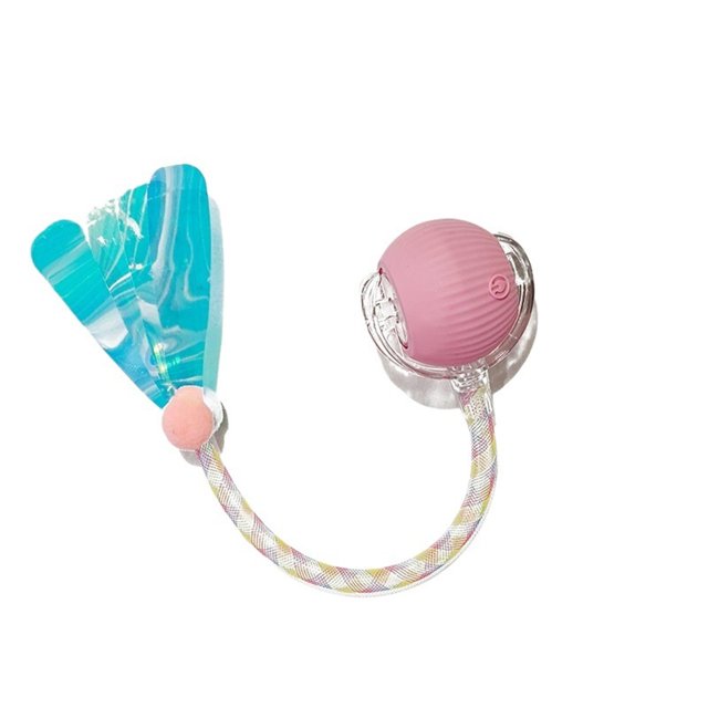 Interactive Cat Toy Ball, Upgraded Interactive Electric Rolling Ball with Teasing Tail, Moving Cat Toy