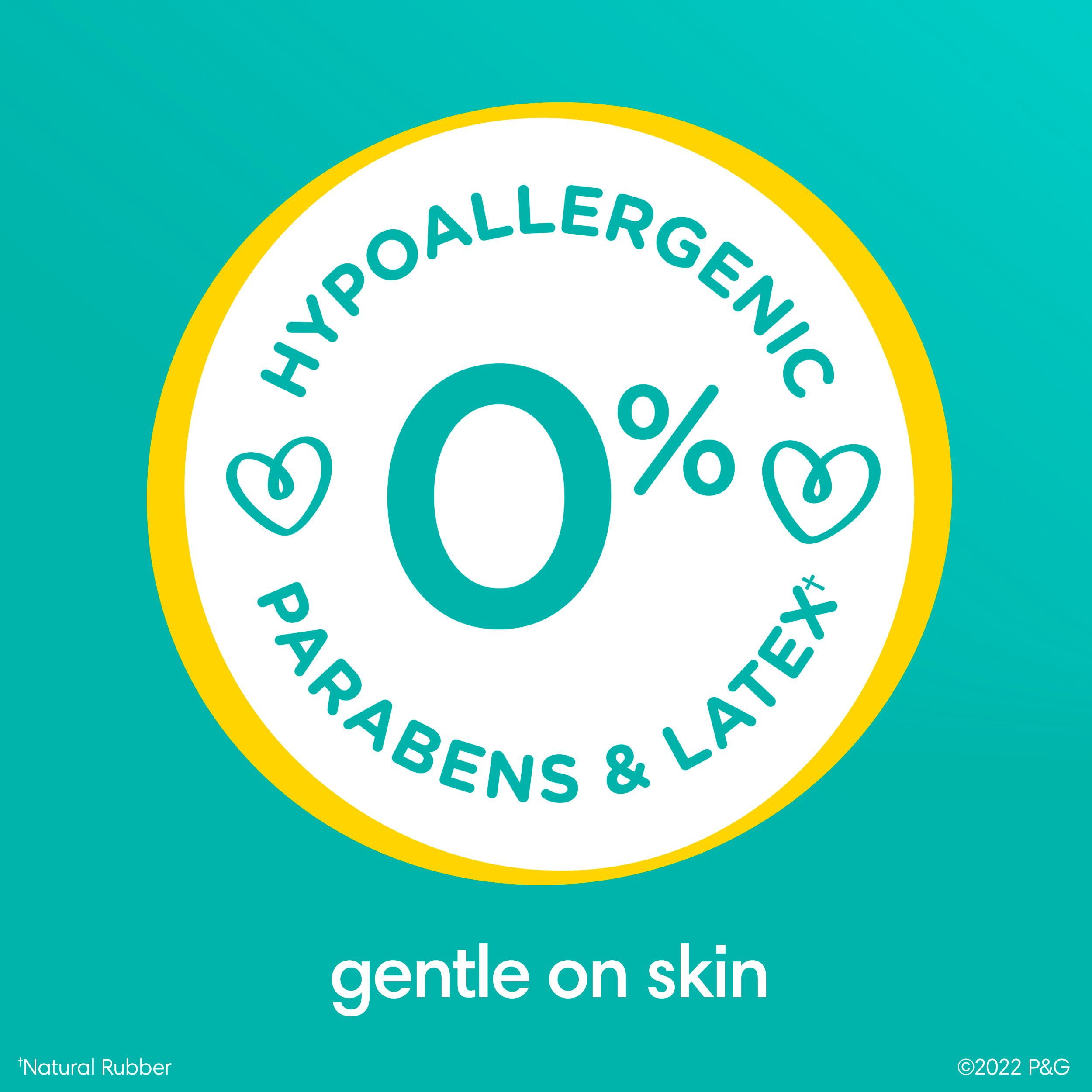 Lingettes pour bébés Pampers Sensitive, éprouvées en clinique, sans parfum, à base d’eau et hypoallergéniques, 168 lingettes pour bébés au total (2X emballages rabattables)