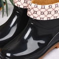 thumbnail image 5 of Boot Womens Rain Boots Fashion Antiskid Short Rain Boot Round Head Radian PVC Plastic Rain Boots, 5 of 5