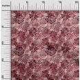 thumbnail image 2 of oneOone Viscose Jersey Maroon Fabric Abstract Floral Sewing Craft Projects Fabric Prints By Yard 60 Inch Wide, 2 of 4