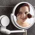 thumbnail image 4 of Yhmxh Bathroom Organizers and Storage Punch Round Vanity Mirror Bathroom Foldable Wall Mirror Home Rotating Mirror Bathroom Accessories Bathroom Counter Organizer Bathroom Decor, 4 of 6