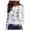 White, variant on lcziwo Long Sleeve Shirts for Women 2024 Loose Fit Casual Floral Print Crew Neck T Shirts Fall Lightweight Comfy Tunic Tops White