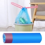 15Pcs Disposable Garbage Bag,Drawstring Trash Bags,Multi-Use Bin Liners,Leakproof & Unscented Kitchen Garbage Bags,Thickened Flat Mouth Garbage Bag With Rolled,Plastic Bags for Home Office Kitchen