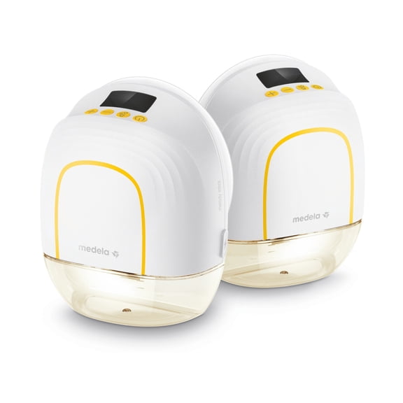 Medela Melody InBra Wearable Double Electric Breast Pump – Slim Design, Ultra-Soft Fit, Quiet, Powerful, Easy Pump & Store Container with Lid, Lightweight, Display with Timer, USB-C Rechargeable