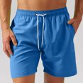 thumbnail image 1 of Styesk Mens Shorts Man Casual Sports Speed-Dry Running Mesh Zipper Pocket Drawstring Shorts, 1 of 6