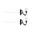 thumbnail image 2 of Milaget 2x Dollhouse LED Wall Sconces Ornament Building Sand Table Street Lights F, 2 of 9