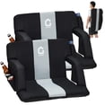 thumbnail image 1 of Garvee 24.5" Wide Stadium Seats with Back Support, 6 Adjustable Angle, Pockets, Cup Holders, Gray, 1 of 7