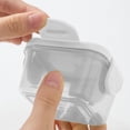 thumbnail image 4 of Mini Contenant de Rangement pour Aliments, Boîte Carrée Transparente avec Couvercle, Conception Étanche, Va au Micro-Ondes et au Lave-Vaisselle, pour la Maison et les Voyages, Brodé, YISHFHP, Blanc, 4 of 7