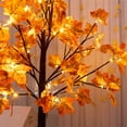 thumbnail image 2 of Artificial Lighted Maple Tree, LED Fall Tree with Warm White Lights and Maple Leaves, Tabletop Fall Decorations for Home, Thanksgiving Halloween Indoor Outdoor Decor, 2 of 6
