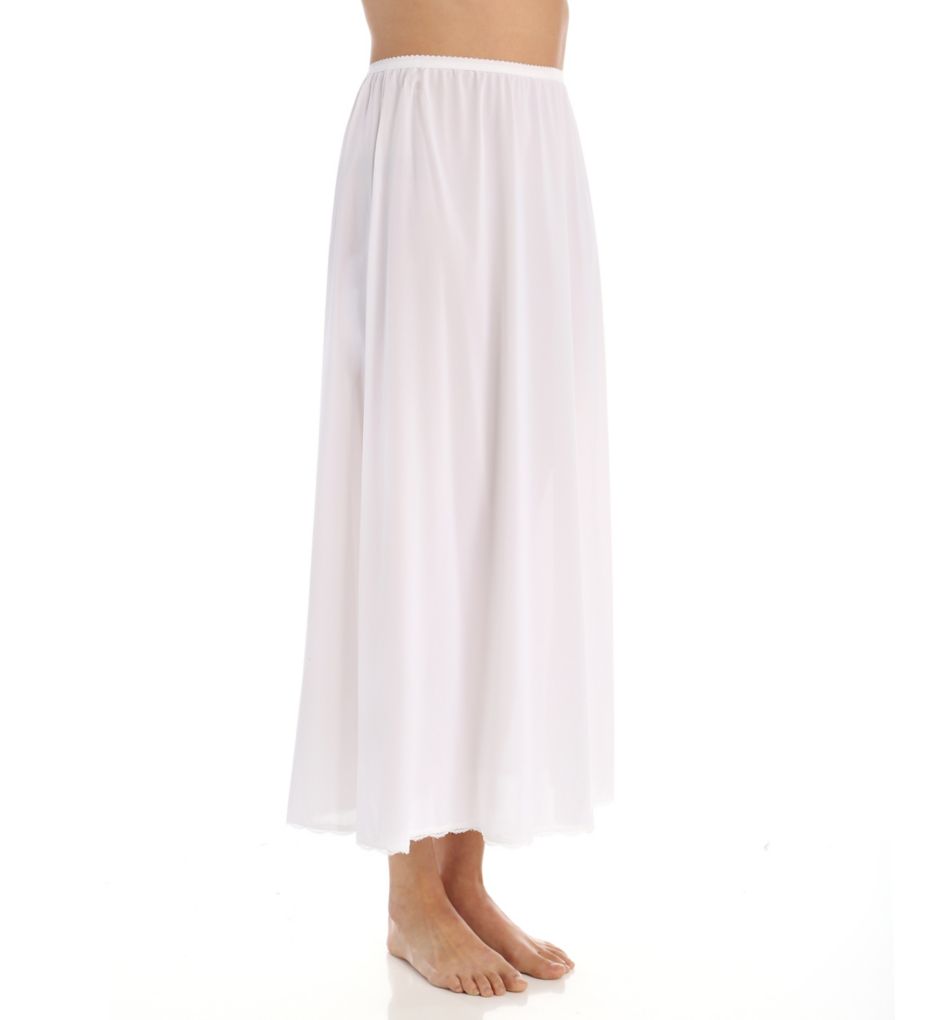 Women's Shadowline 4711636 36 Inch Flare Daywear Half Slip (White S)