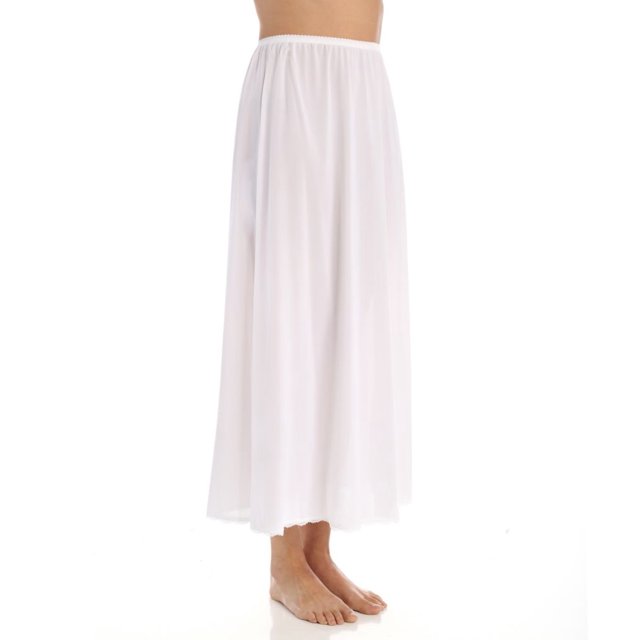 Women's Shadowline 4711636 36 Inch Flare Daywear Half Slip (White S)